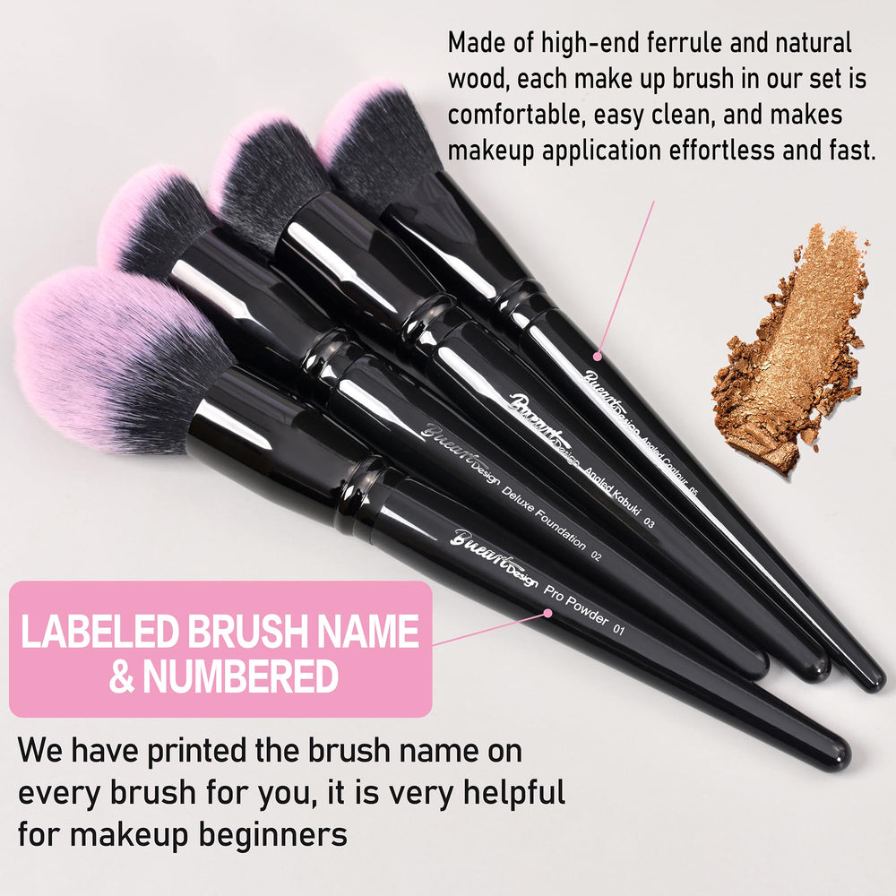 Bueart Design travel holder case keeps brushes organized on trips.