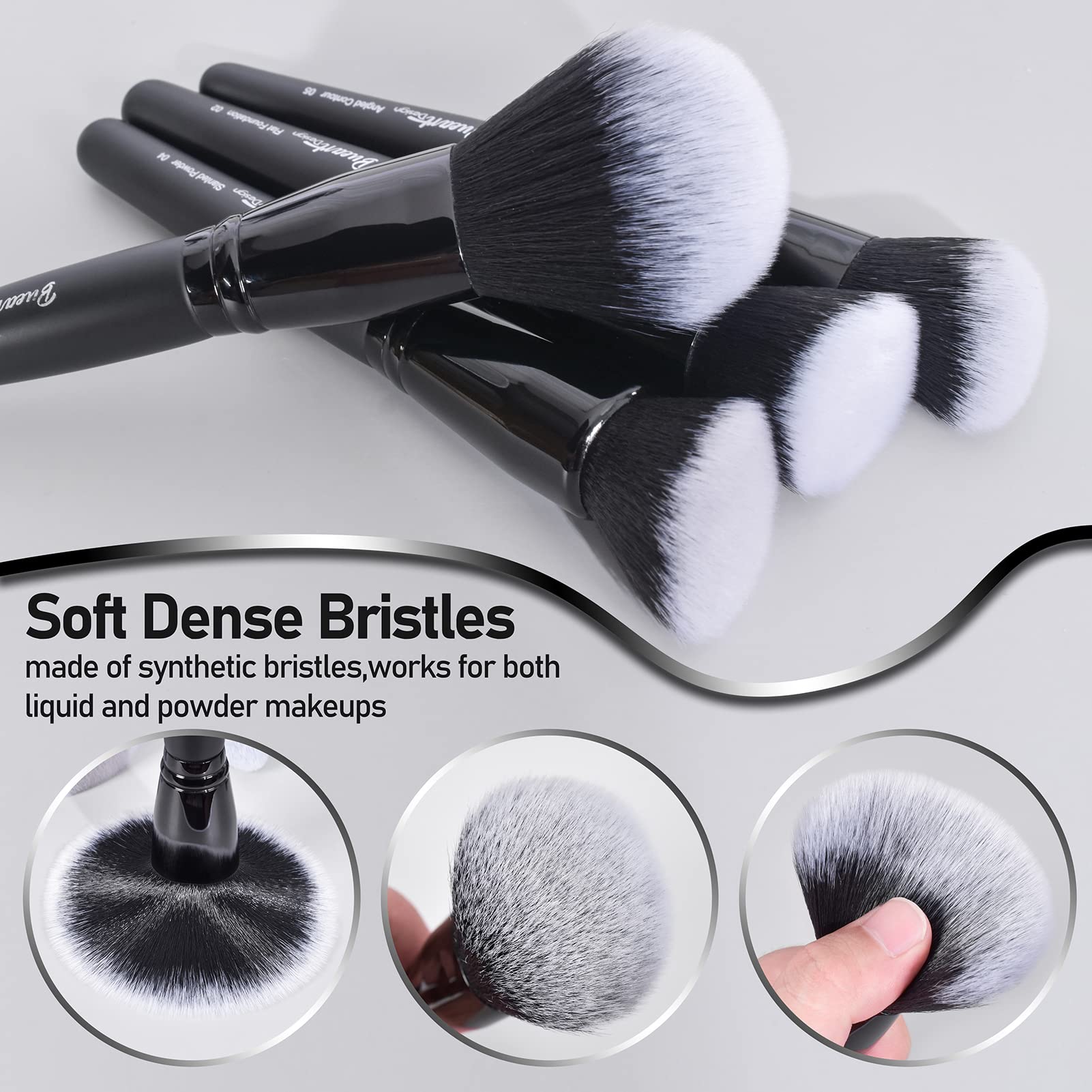 Bueart Design angled contour blush brush for sculpted cheeks.