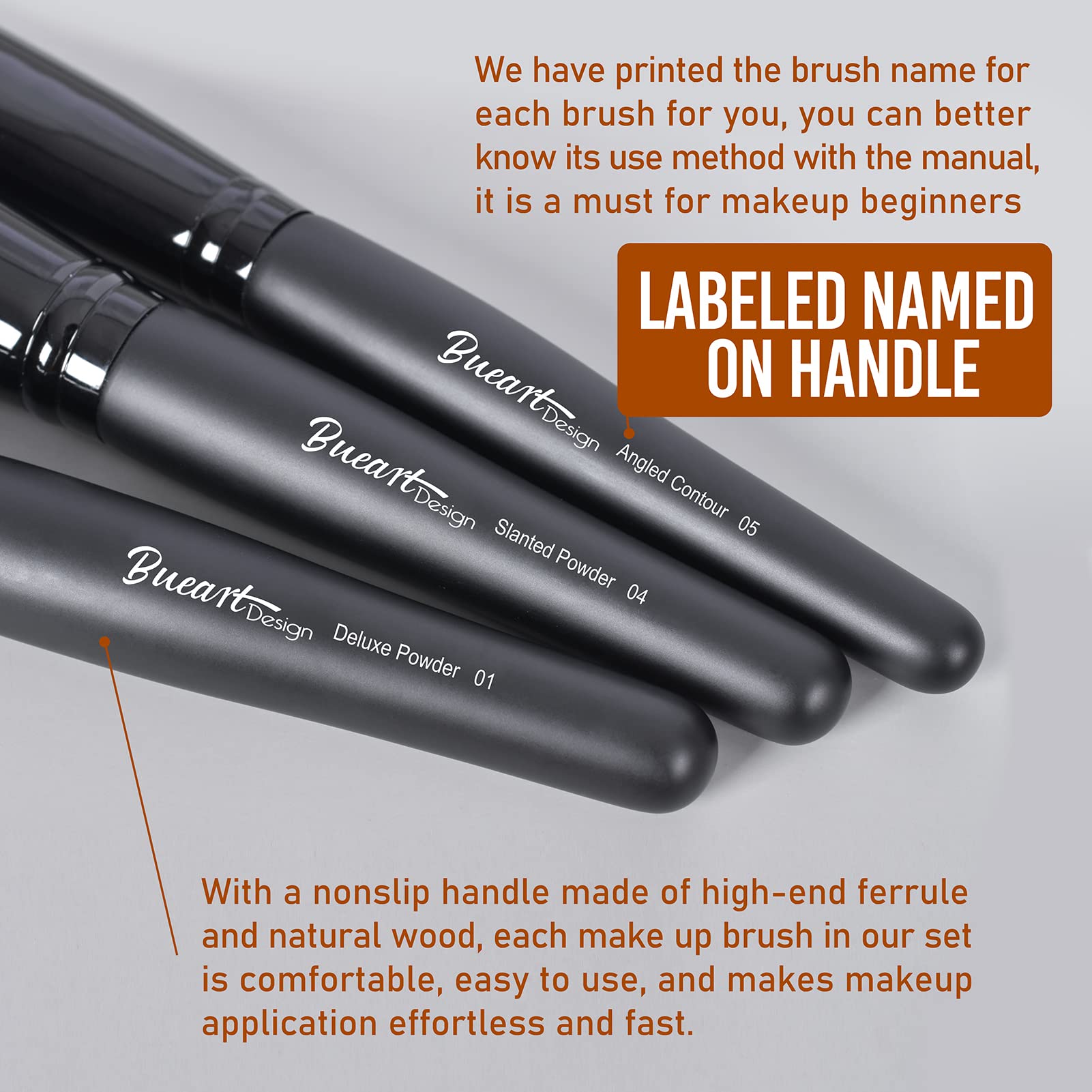 Bueart Design mini concealer brush for targeted correction.