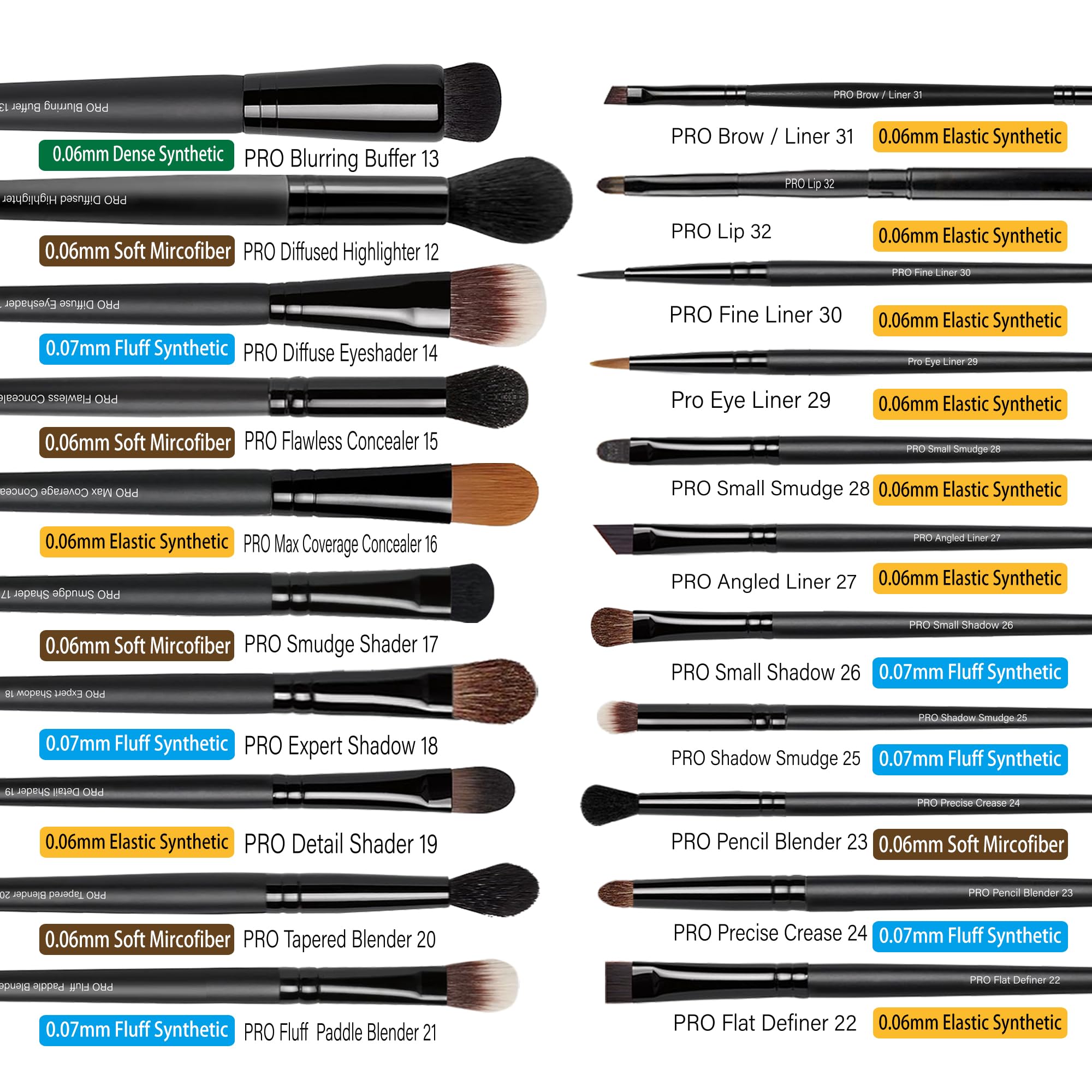 Bueart Design eyeshadow brushes enable precise lids and smooth gradients