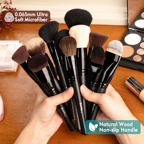 Bueart Design labeled handles show exact brush use for faster, accurate results
