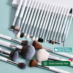 Bueart Design angled blush brush for precise cheek color application.