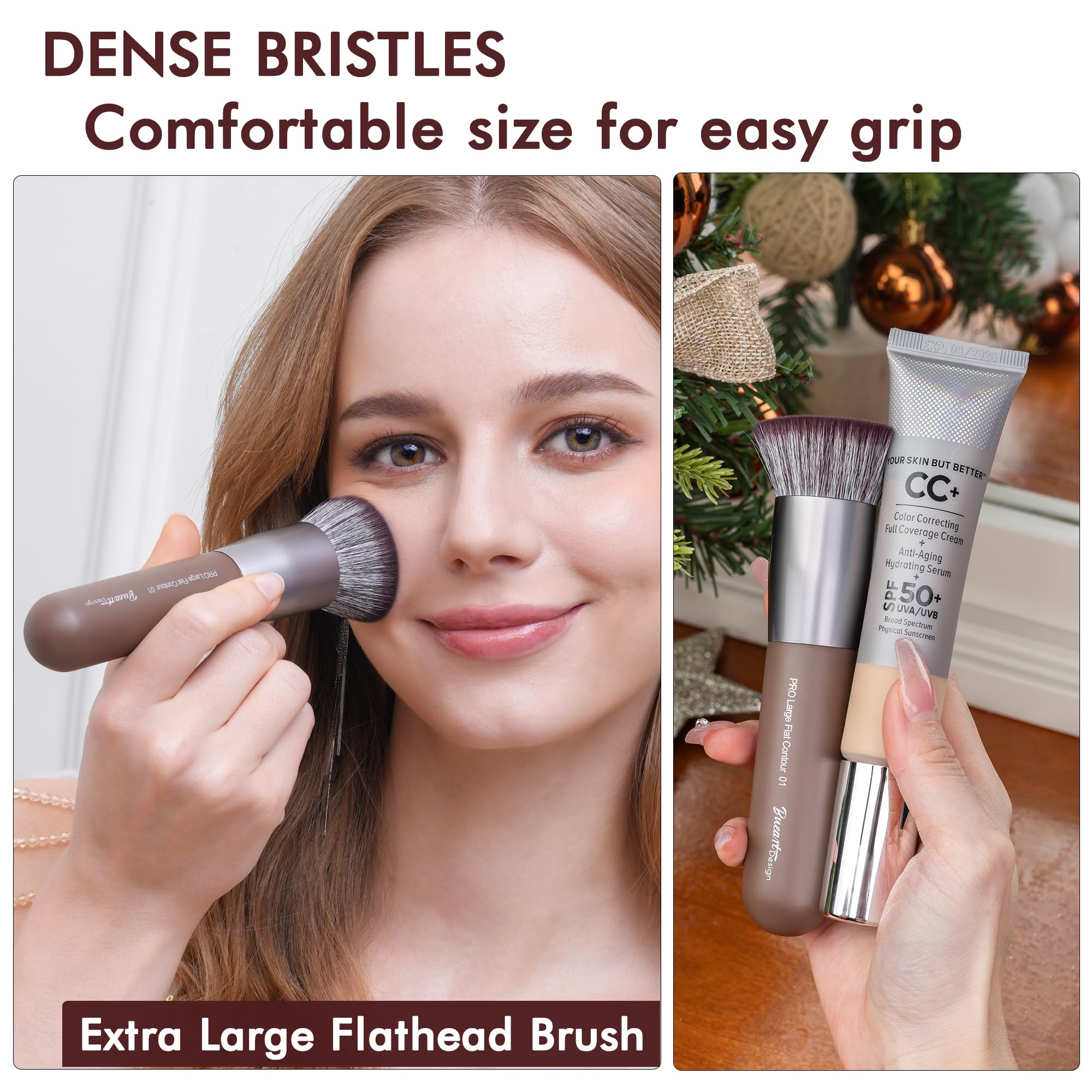 Bueart Design contour and highlight brushes offer precise sculpting.