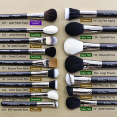 Bueart Design horse pony hair brushes for versatile makeup textures