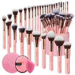Bueart Design labeled 30pcs makeup brush set with holder for organized pro kits