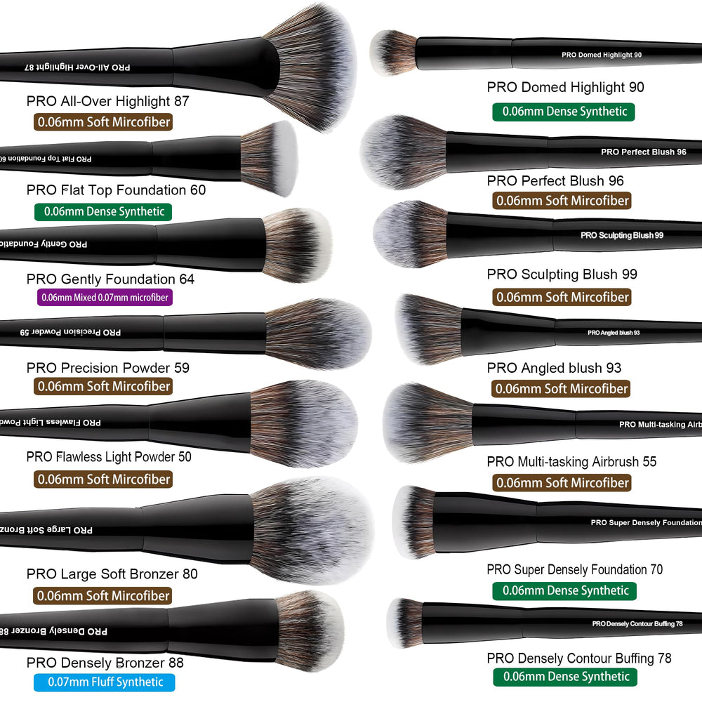 Bueart Design labeled brushes remove guesswork for efficient routines