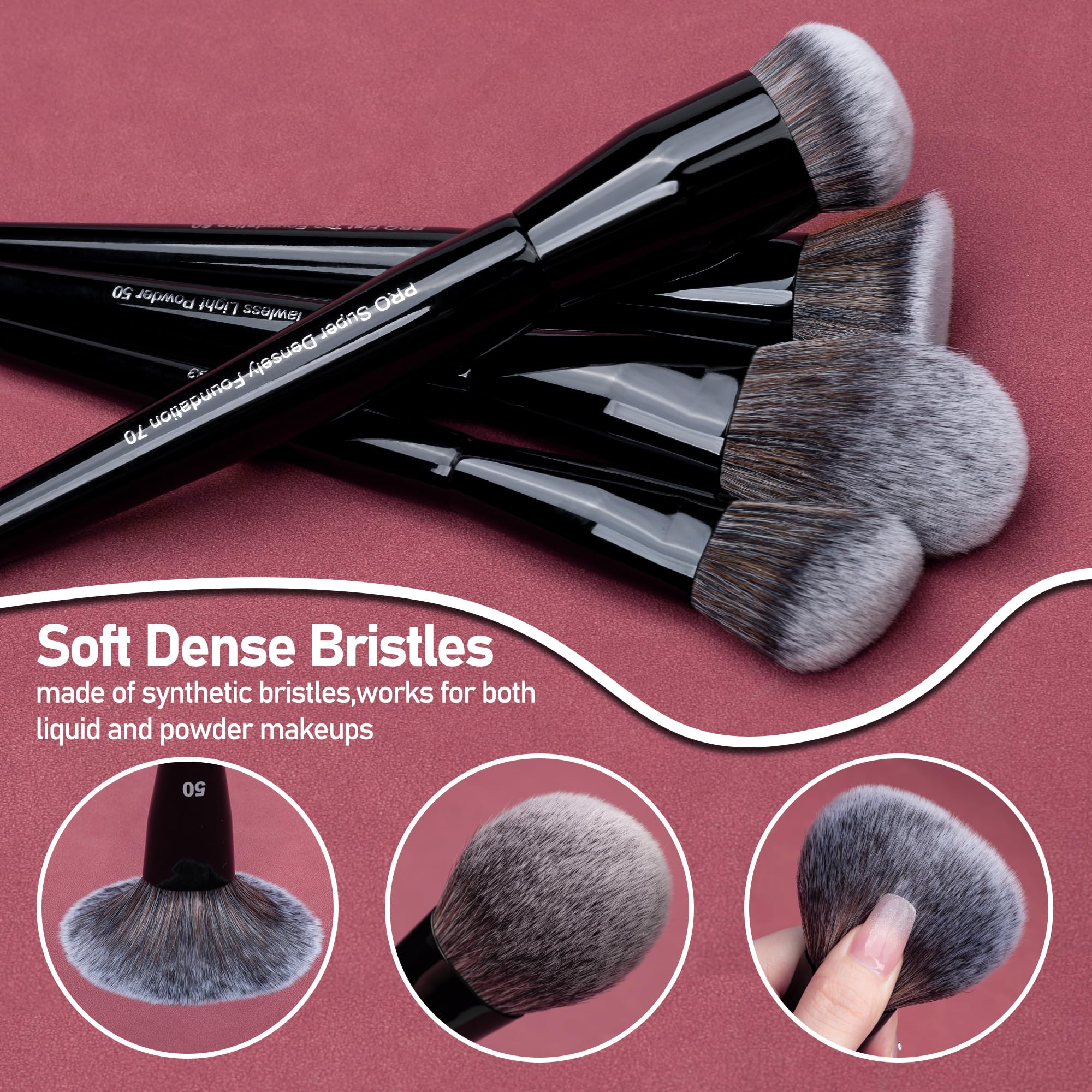 Bueart Design professional brushes enable precise application on powders and creams