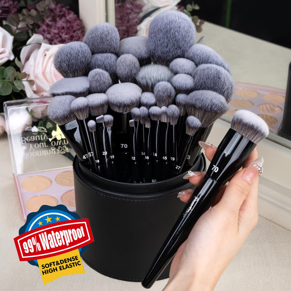 Bueart Design soft vegan brush hair for gentle, even makeup application
