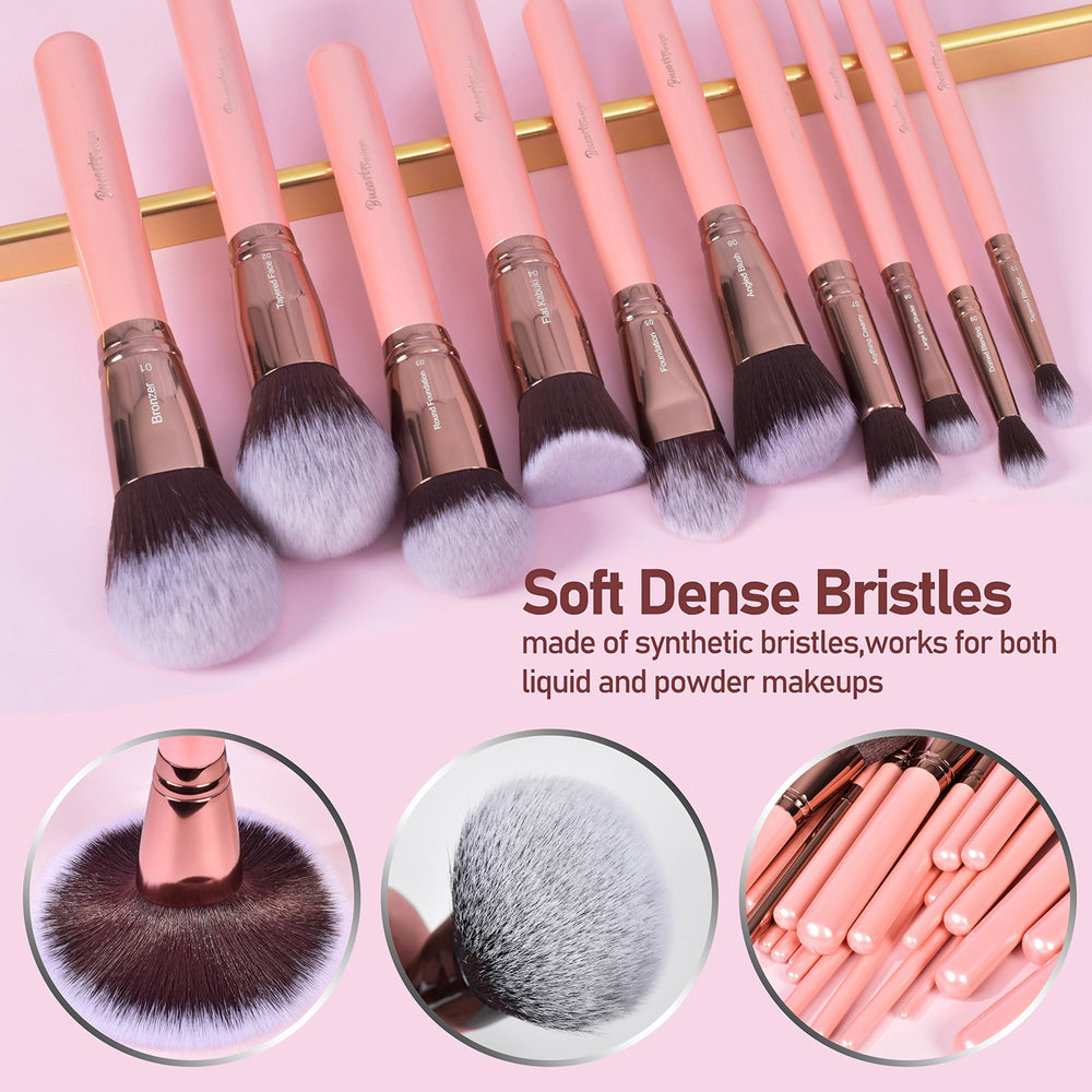 Bueart Design variety brushes covering all makeup tasks from powder to eyes