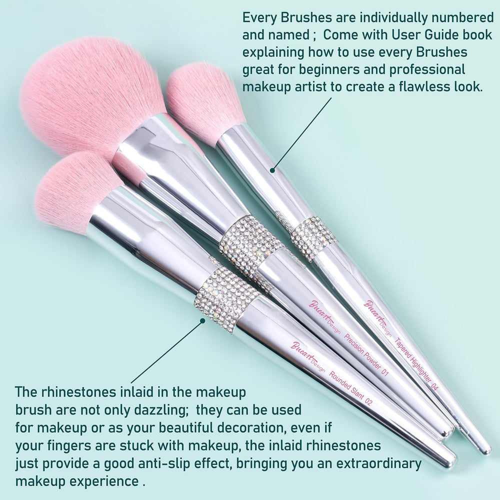 Bueart Design vegan synthetic bristles are easy to clean and quick to dry.