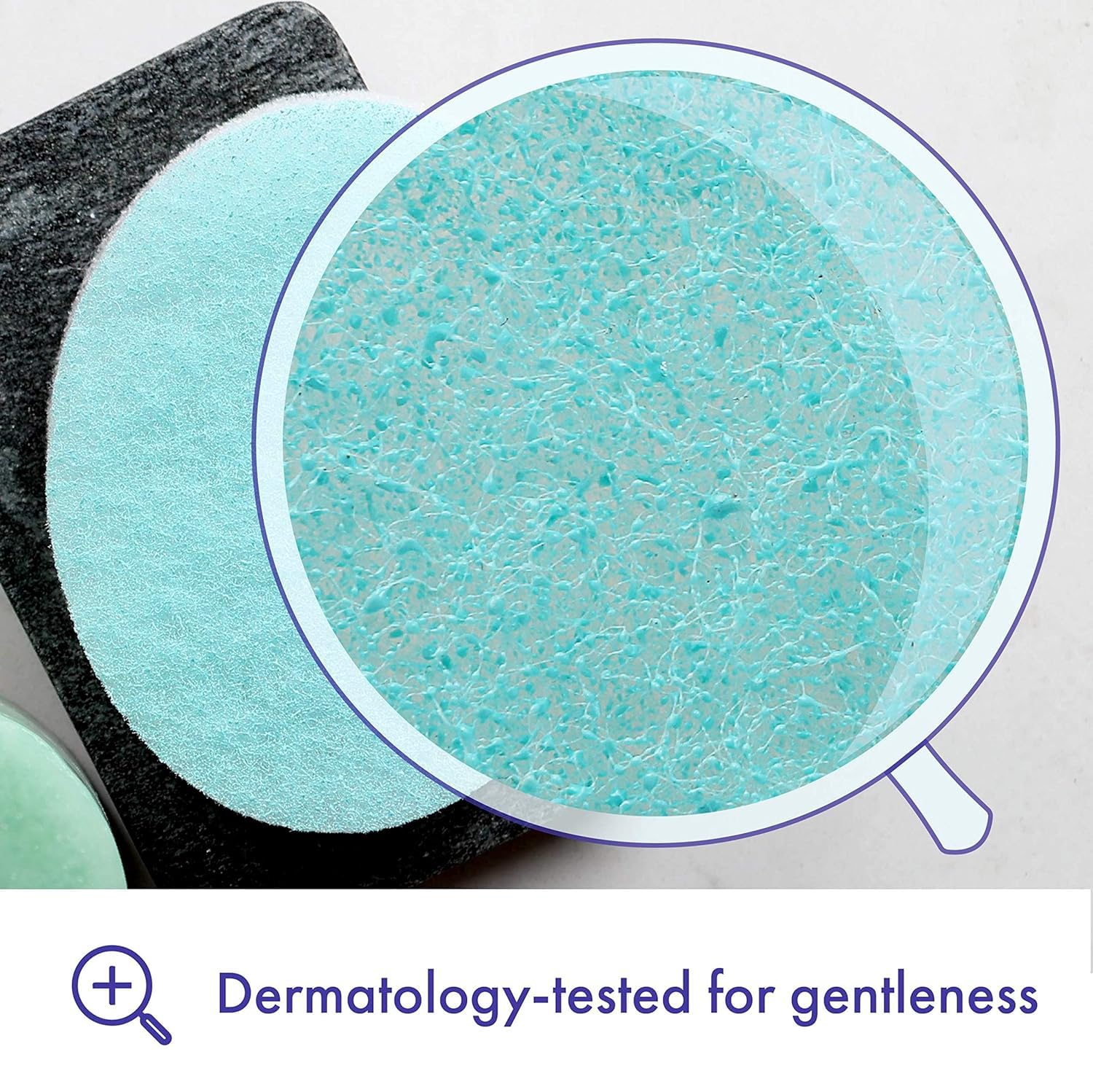 Buf-Puf Body Sponge dry-skin smoothing for a softer complexion.