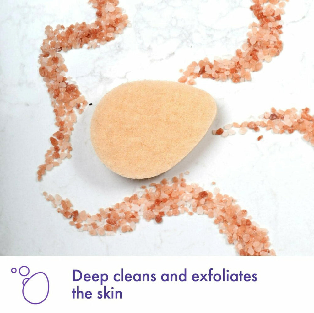 Buf-Puf Gentle Facial Sponge during daily use in skincare routine.