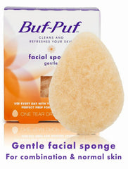Buf-Puf Gentle Facial Sponge textured surface for gentle exfoliation.