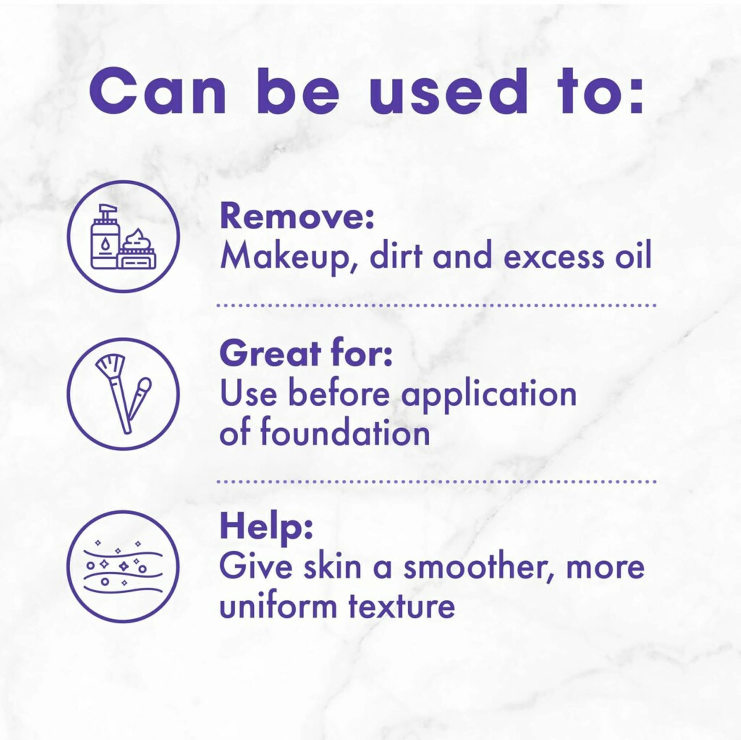 Buf-Puf Gentle Facial Sponge beside makeup for removal and refresh.