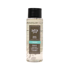Buff City Soap Narcissist body wash bottle front with almond oil infusion for nourishing cleanse