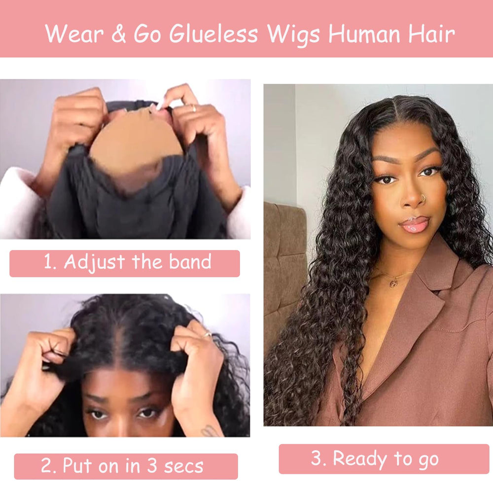 Bugtum Glueless Wigs natural hairline with baby hairs for a ready look.