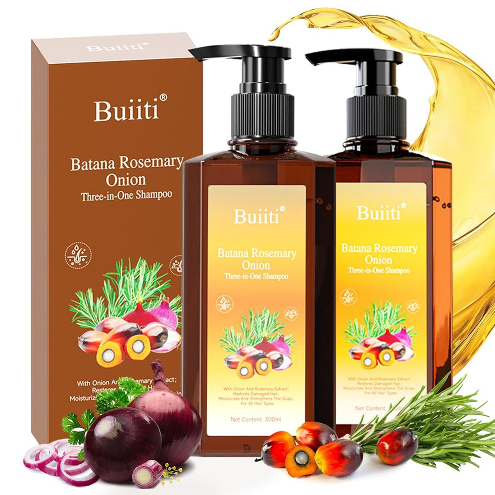 BUIITI Batana Oil Shampoo bottle with growth-supporting formula
