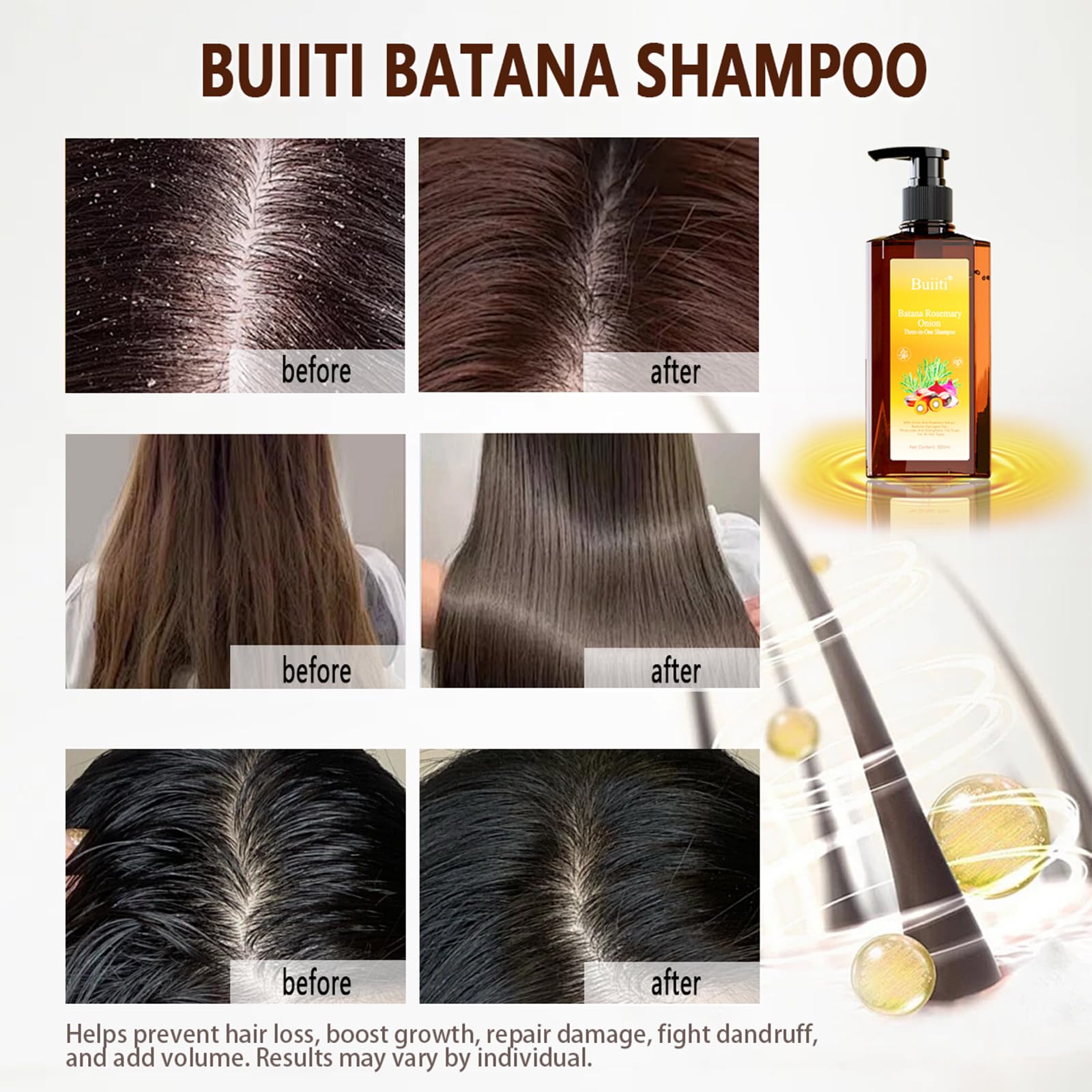 BUIITI Rosemary Onion infusion highlights scalp revitalization