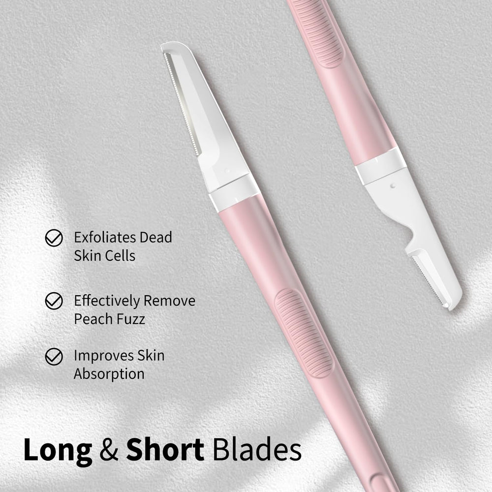 Bulimica Dermaplane near brow shaping area for precise eyebrow grooming.