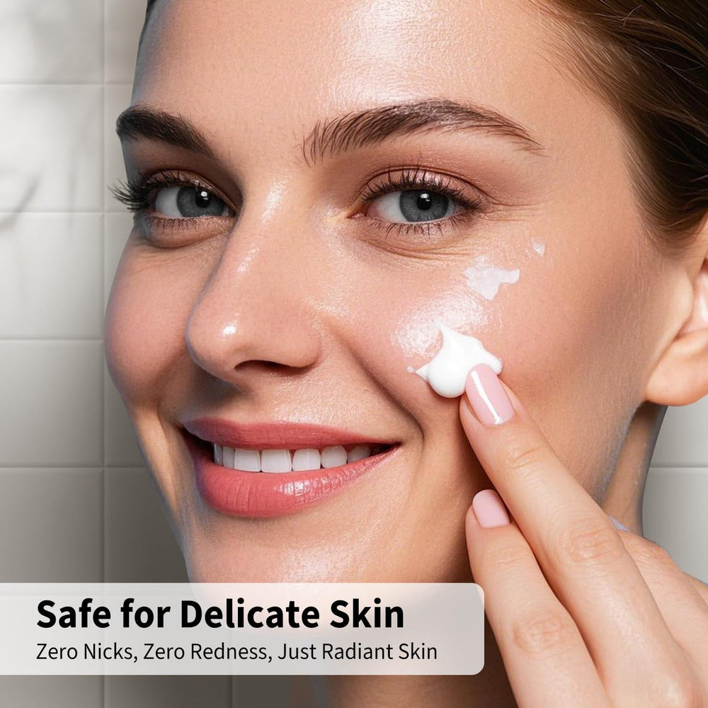 Bulimica Dermaplane close-up showing skin glow after use.