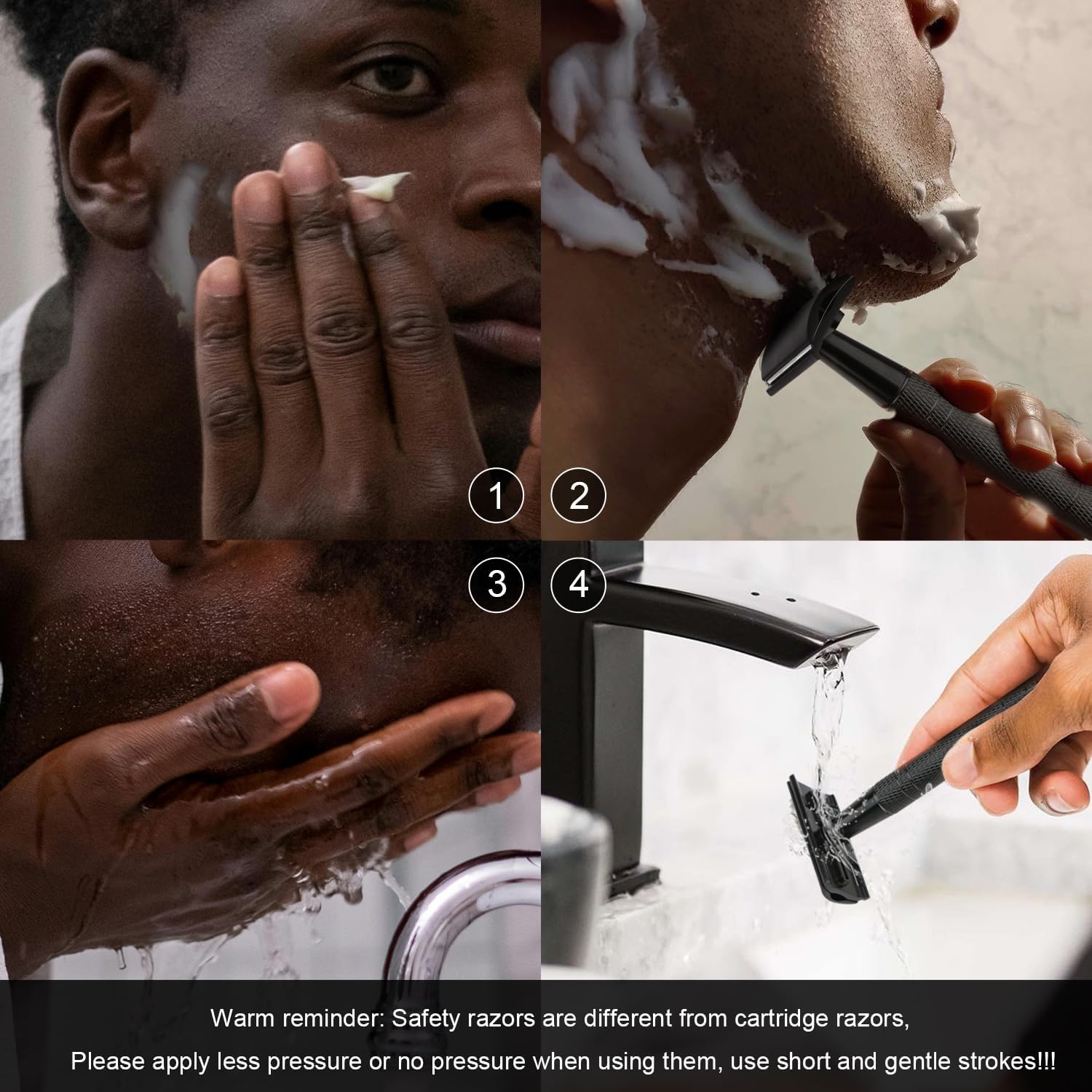 BULIMICA easy-clean razor rinses clean after use.