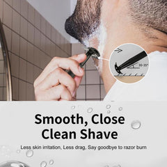 BULIMICA razor stand keeps metal razor accessible and organized.