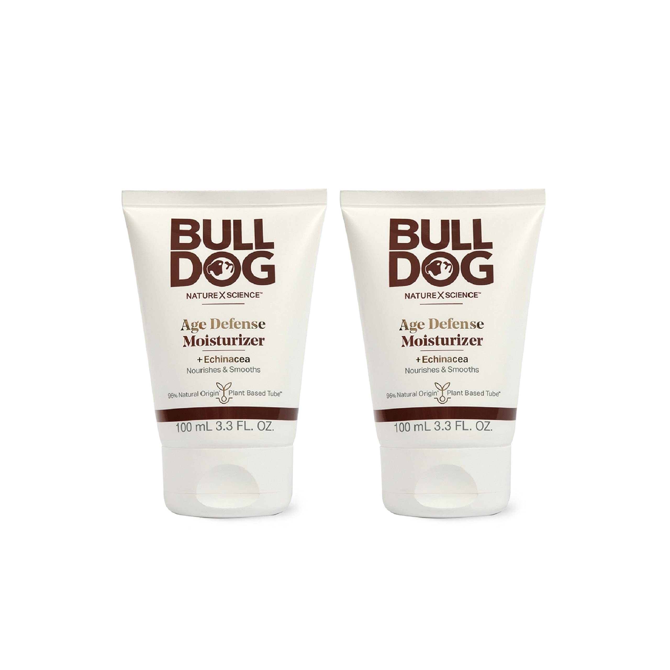 BULLDOG Age Defense Moisturizer bottle front for daily hydration and resilience