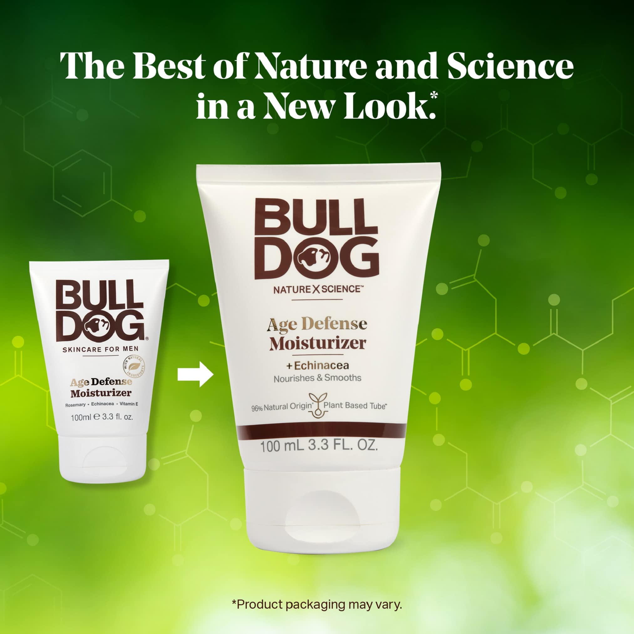BULLDOG Age Defense Moisturizer ingredients rosemary and echinacea provide antioxidant support