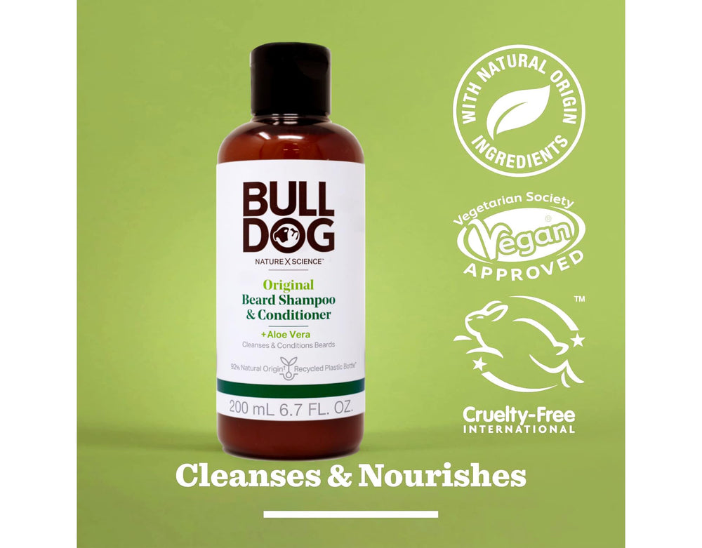 Bulldog Original two-bottle packaging for convenient grooming kit