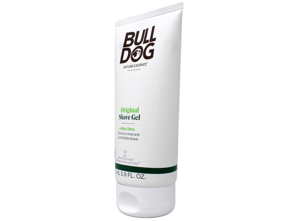 Bulldog Original Shave Gel pack of two bottles for convenience.