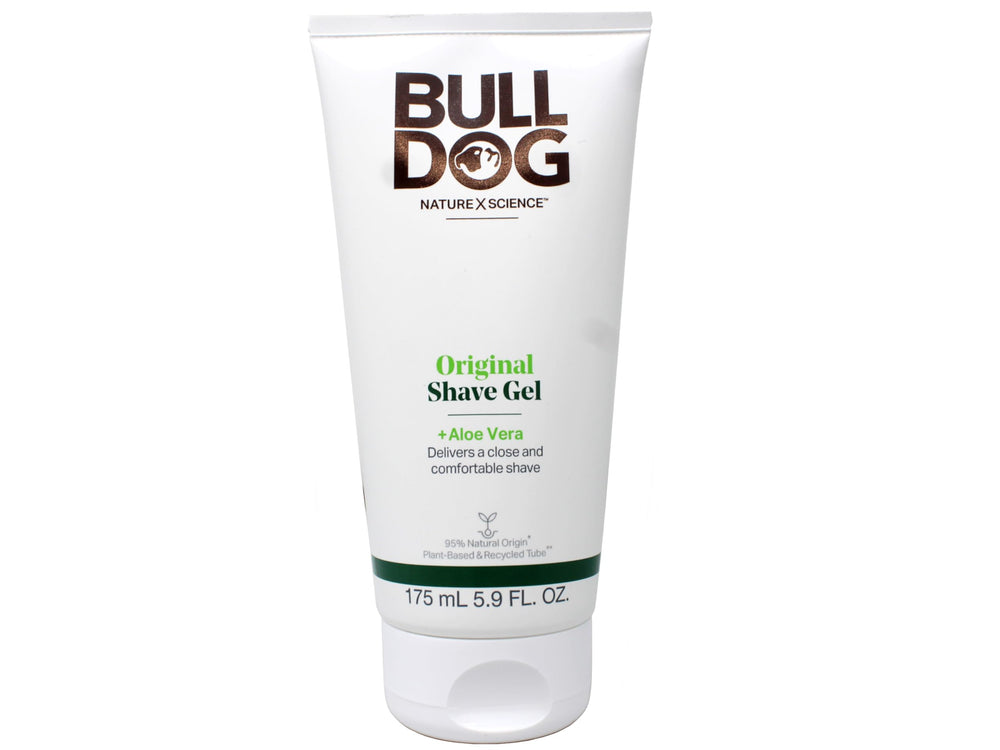 Bulldog Original Shave Gel being applied to skin for glide.