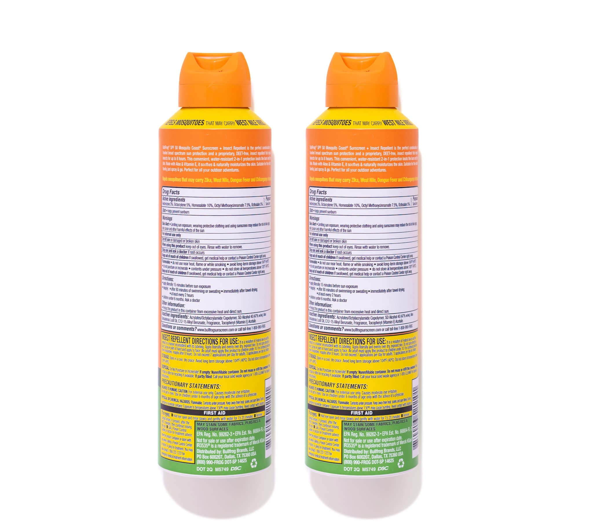 Bullfrog Mosquito Coast spray-action bottle demonstrates easy continuous application.