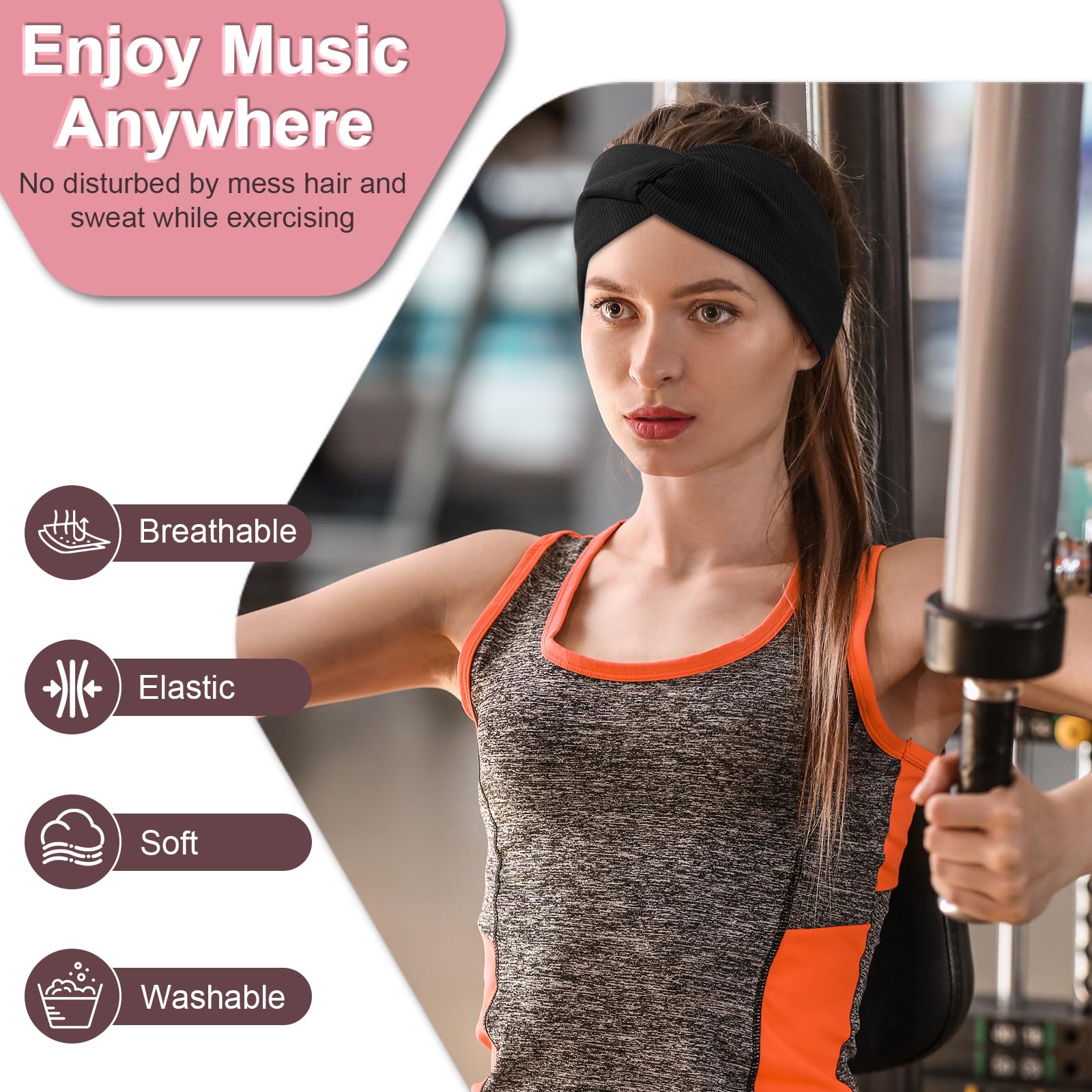 BULYPAZY headband headphones boast long battery life for workouts or travel.