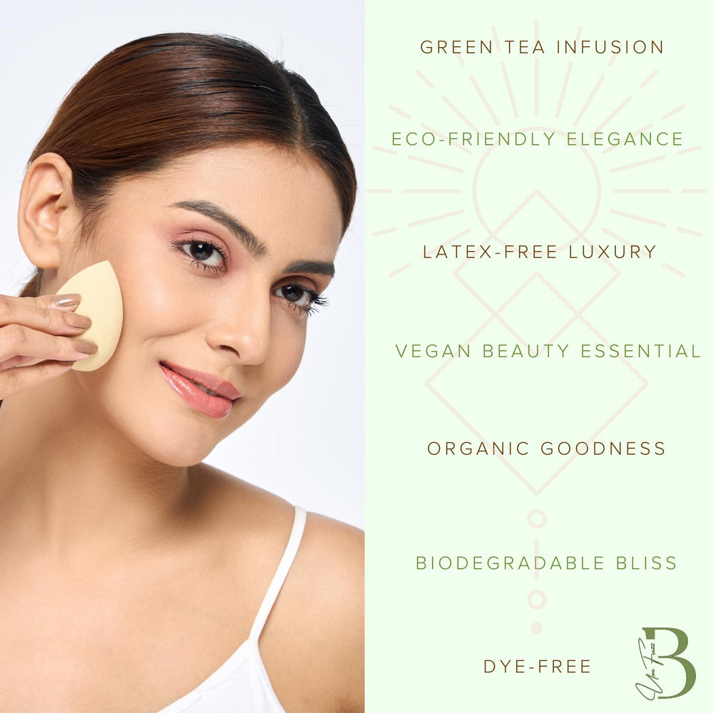 Bumfuzz green tea sponge-cruelty-free-vegan affirms ethical beauty tool choice