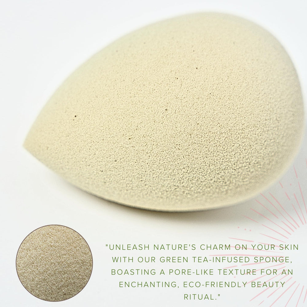 Bumfuzz green tea sponge eco-friendly-dye-free highlights skin-safe, dye-free materials