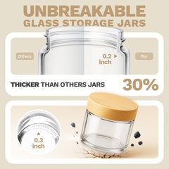 Bumobum clear 60ml jars ideal for samples and DIY cosmetics.
