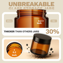 Bumobum dishwasher-safe glass jar allows effortless cleaning after DIY projects.