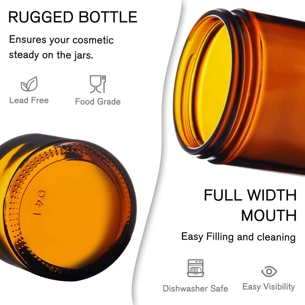 Bumobum DIY skincare amber jar supports creams, balms, masks and scrubs.