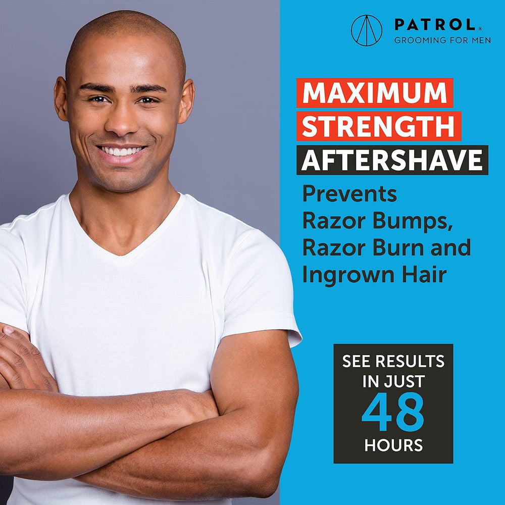 Applying Bump Patrol on underarms to calm shaved skin