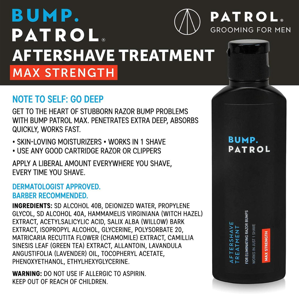 Bump Patrol aftershave pour mist for quick soothing application