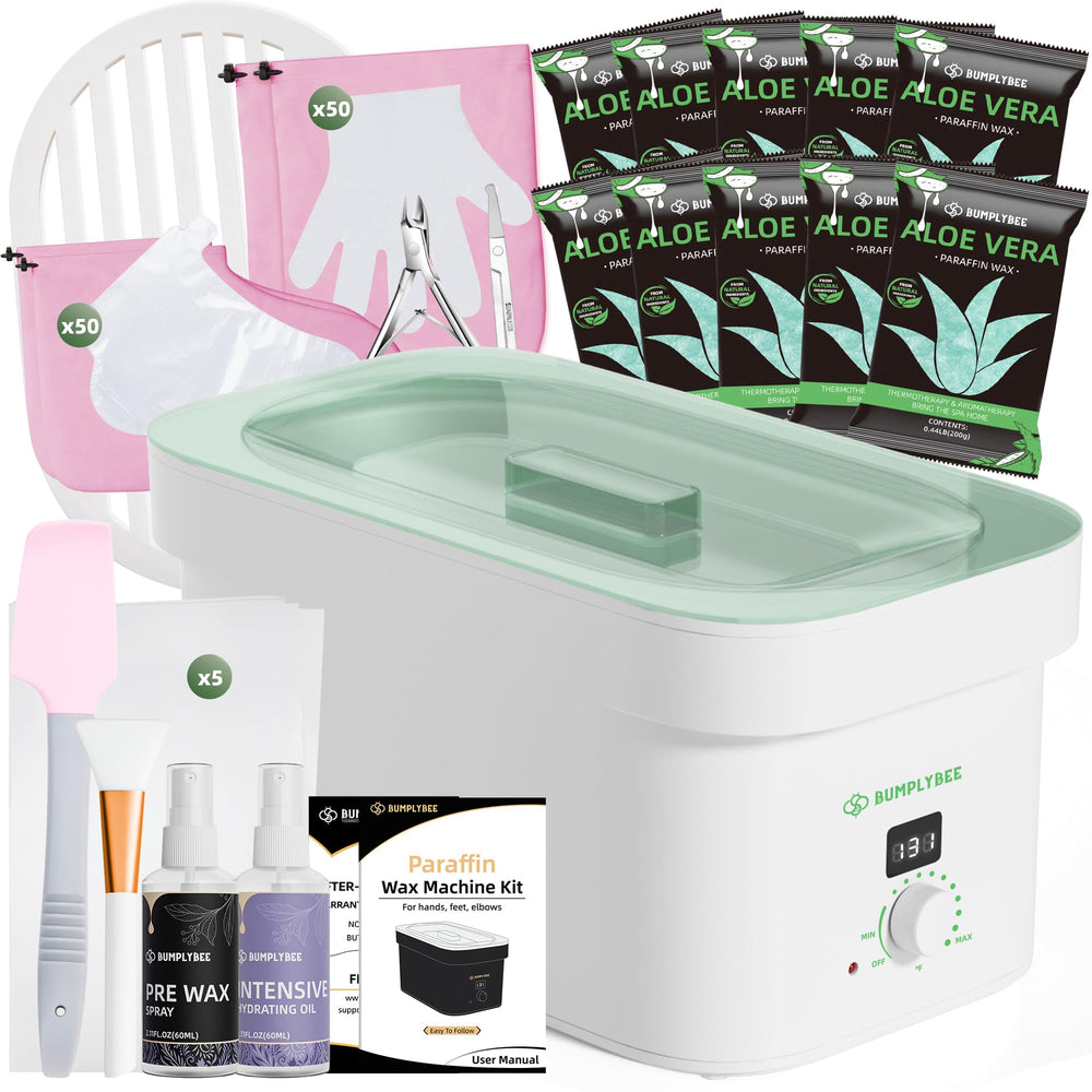 BUMPLYBEE 7000ml wax machine front view showing sturdy design for home spa use