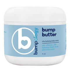 Bumpology Bump Butter jar close-up showing rich hydration for pregnancy skin comfort