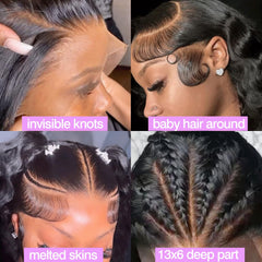 BunnyQ wig with pre-plucked baby hairs for natural hairline