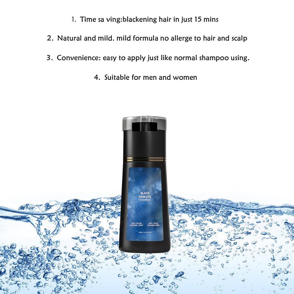 Bupposes beard-darkening use with dark brown shampoo for cohesive look.