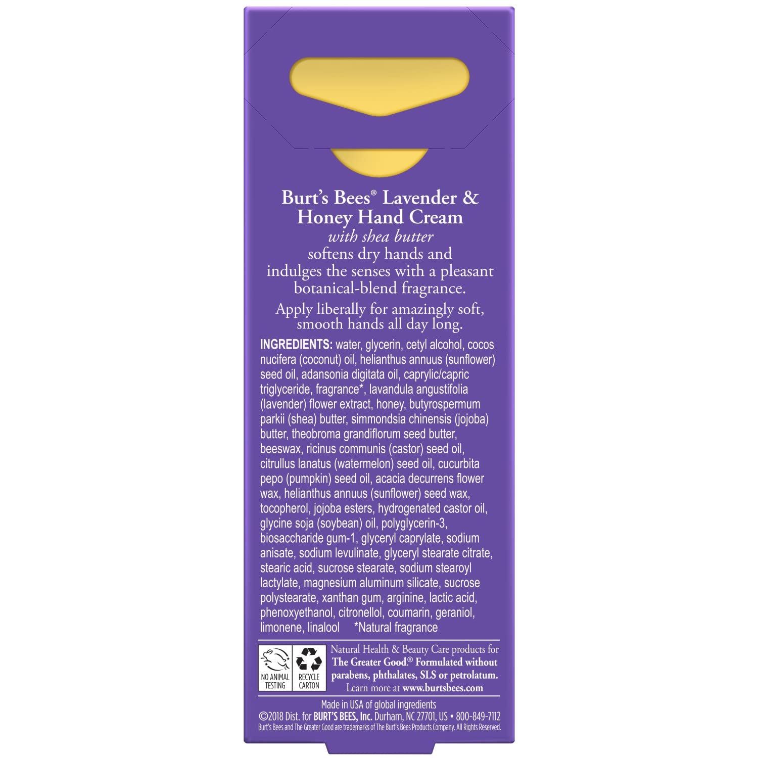 Burt's Bees formula with baobab and pumpkin seed oils nourishes skin.