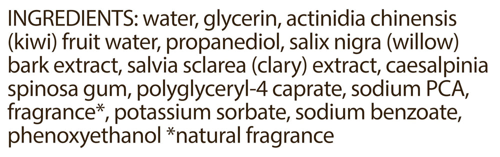 Burt's Bees clary sage kiwi combination close-up illustrates antioxidant-rich hydration.