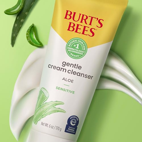 Burt's Bees Gentle Cream Cleanser Aloe ingredients list hints plant-based nourishment