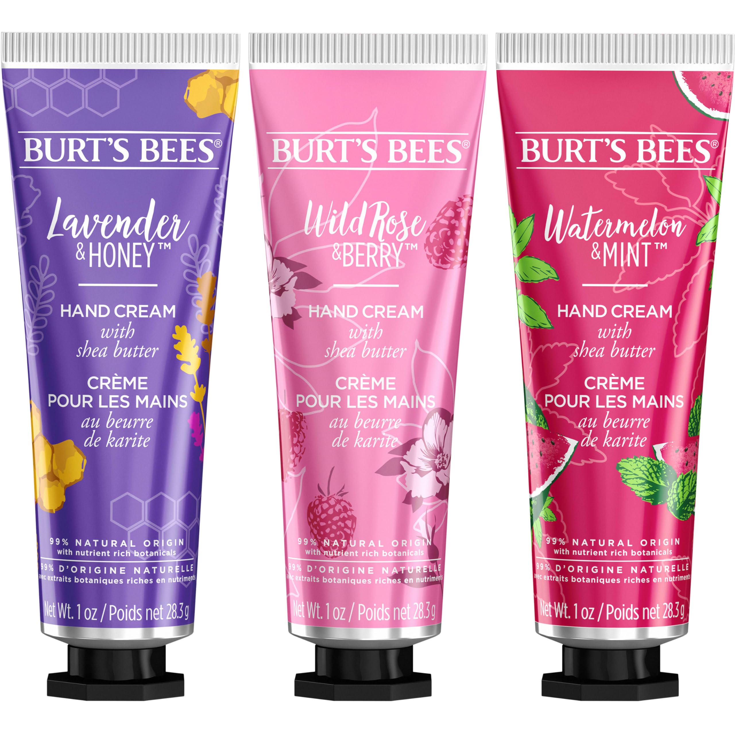 Burt's Bees 1 oz tubes displayed for on-the-go moisture.