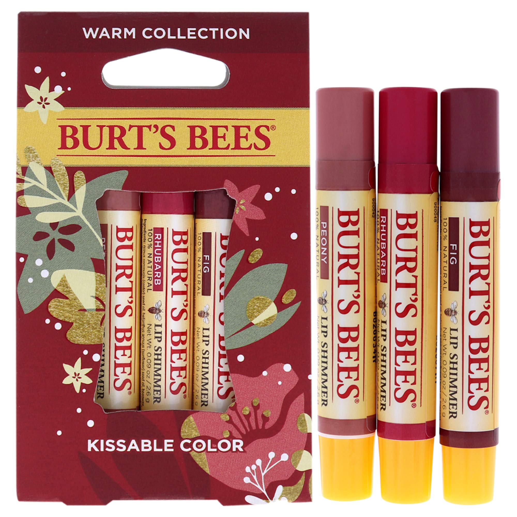 Burt's Bees Kissable Color Warm Collection Peony lip shimmer provides hydrating, luminous color for daily wear
