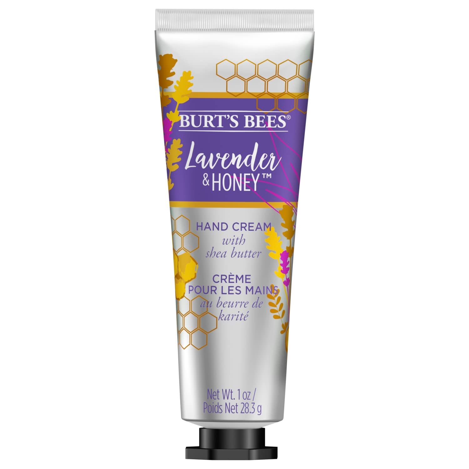 Burt's Bees Lavender and Honey hand cream 4-pack tubes for on-the-go moisture.